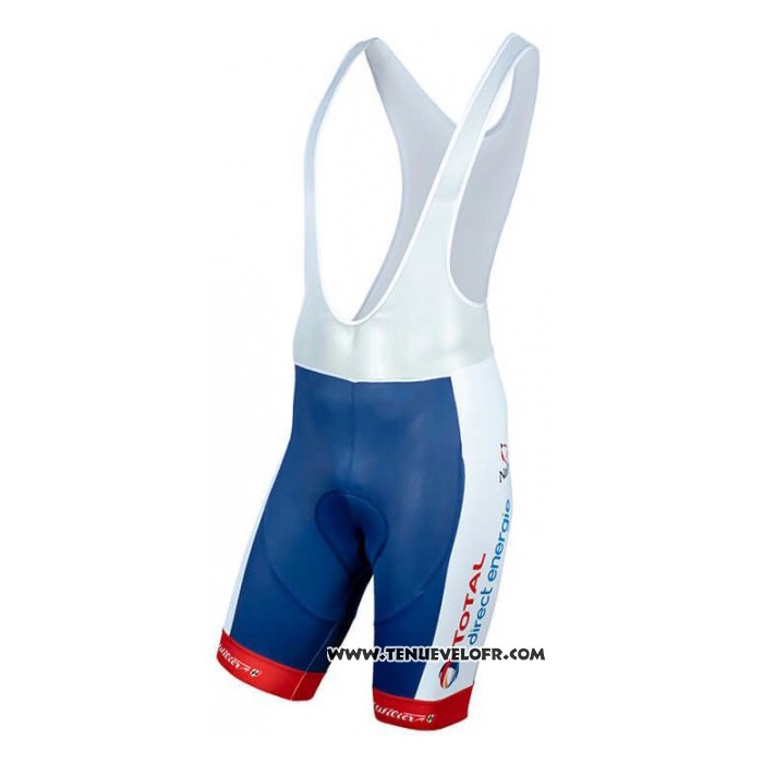 2020 Maillot Cyclisme Direct Energie Rouge Bleu Manches Courtes et Cuissard
